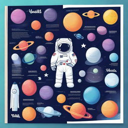 Imagine a school yearbook as a space journey where each section represents a different planet, and each student is an astronaut exploring academic achievements, sports events, and cultural activities