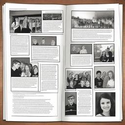 Create a yearbook themed as a movie, where each section represents an important scene of the school year