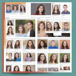 Design a yearbook like a giant social network where each student's profile displays their most important posts of the school year