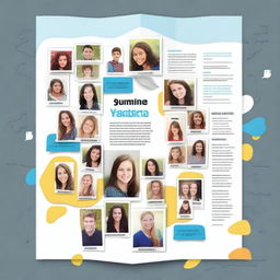 Design a yearbook like a giant social network where each student's profile displays their most important posts of the school year