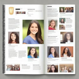 Design a yearbook like a giant social network where each student's profile displays their most important posts of the school year