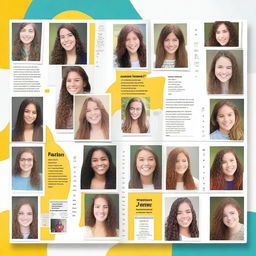 Design a yearbook like a giant social network where each student's profile displays their most important posts of the school year