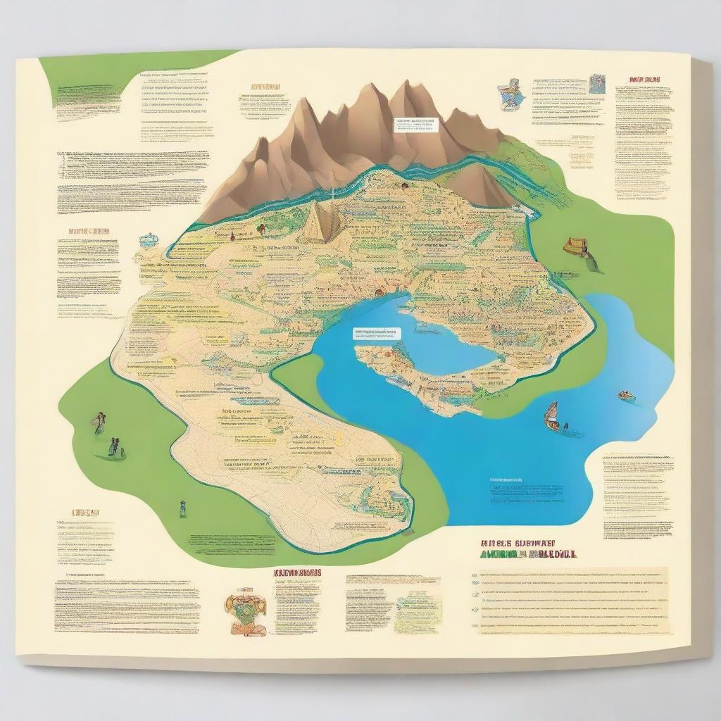 Create an interactive map-themed yearbook design titled 'Mapa de Aventuras Educativas'