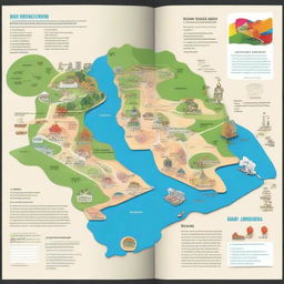 Design a yearbook as an interactive map titled 'Mapa de Aventuras Educativas'