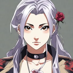 A portrait of Taketa Ayano, a fierce and sarcastic fighter among heroes