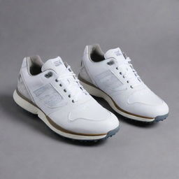 A pair of ZX 8000 Golf shoes in pristine condition. They are well-crafted with meticulous details, showcasing a blend of modern style and functionality.