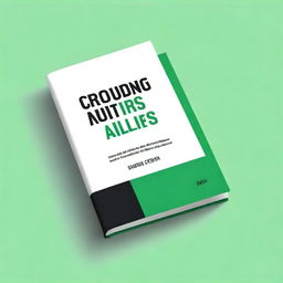 Create a clean, minimalist book cover for a book titled 'Crowdfunding for Authors'