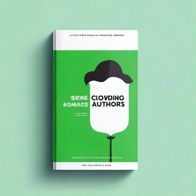 Design a clean, minimalist book cover for a book titled 'Crowdfunding for Authors'