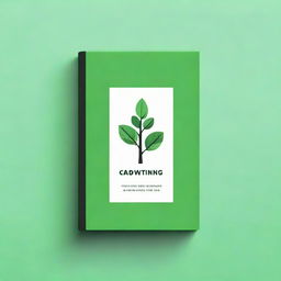 Design a clean, minimalist book cover for a book titled 'Crowdfunding for Authors'