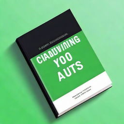 Design a clean, minimalist book cover for a book titled 'Crowdfunding for Authors'