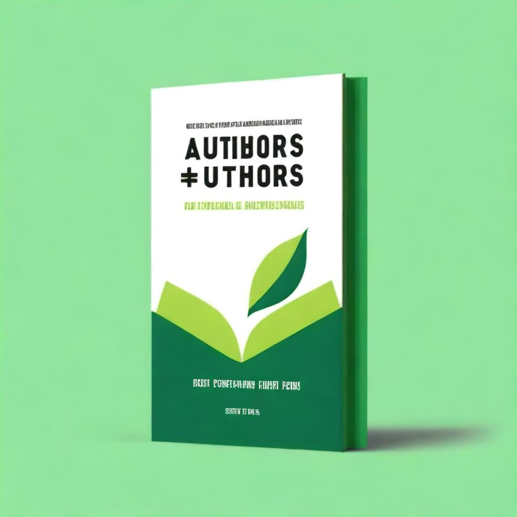 Create a clean, minimalist book cover for a book titled 'Crowdfunding for Authors'