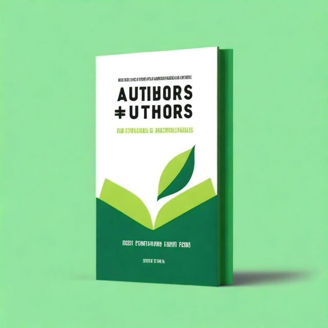 Create a clean, minimalist book cover for a book titled 'Crowdfunding for Authors'