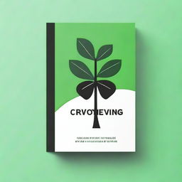 Design a clean, minimalist book cover for a book titled 'Crowdfunding for Authors'