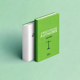 Design a clean, minimalist book cover for a book titled 'Crowdfunding for Authors'