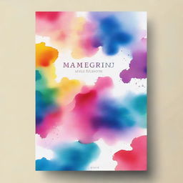 A captivating book cover showcasing watercolor technique