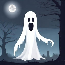 Create an animation of a ghost