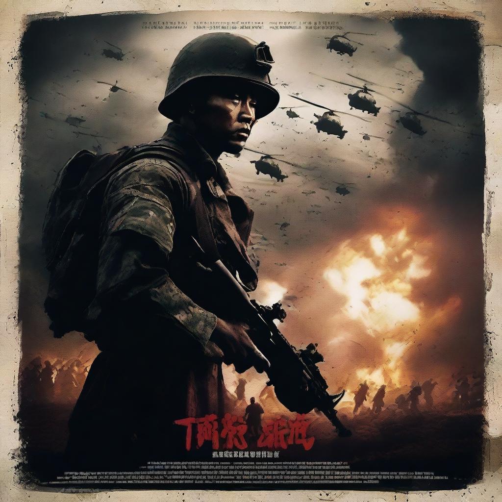 Design a war movie poster titled 'Than Yu'