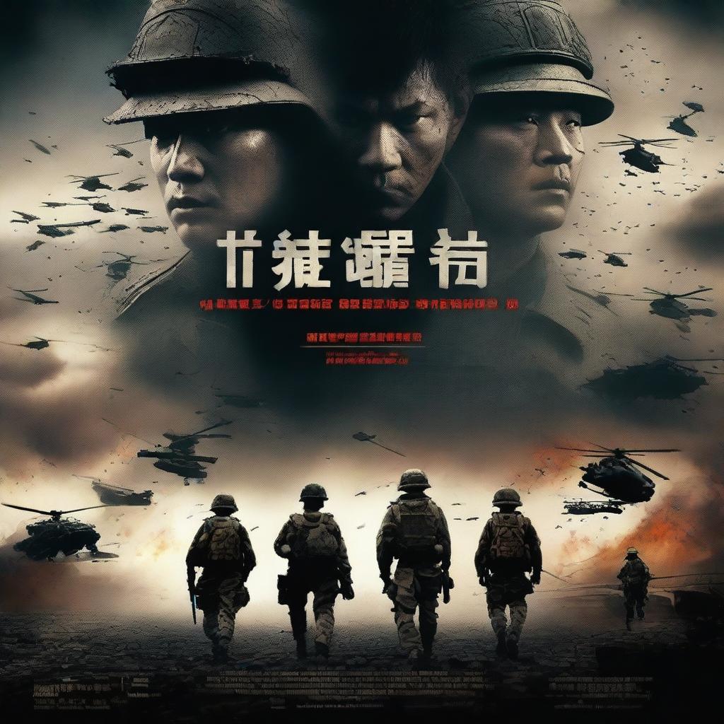 Design a war movie poster titled 'Than Yu'