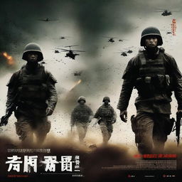 Design a war movie poster titled 'Than Yu'