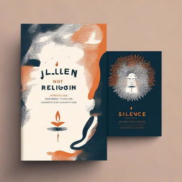 Design a book cover for a poetry collection titled 'Silence is Not My Religion' by an Indian poet