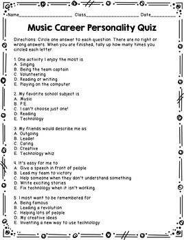 Discover the hidden truths about your personality through the music you love! Answer a series of questions to find out what your favorite songs reveal about who you are.