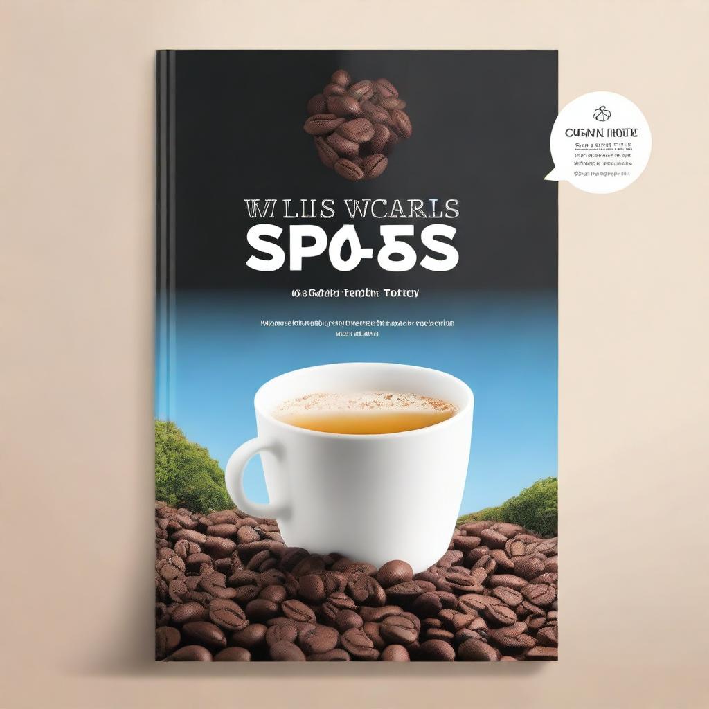 Design a cover image that illustrates the Swiss Waters Decaffeination Technology and its impact on the chemical composition of coffee