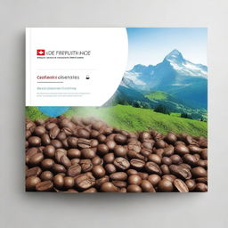 Design a cover image that illustrates the Swiss Waters Decaffeination Technology and its impact on the chemical composition of coffee