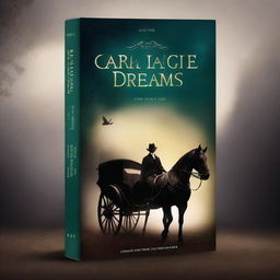 Create a book cover for a mystery novel titled 'Carriage of Dreams'