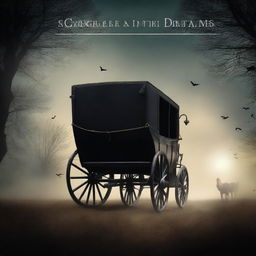 Create a book cover for a mystery novel titled 'Carriage of Dreams'