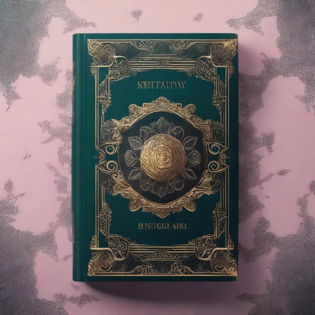 Create a book cover featuring an intriguing and mystical design