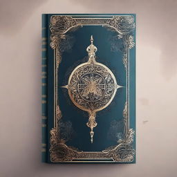 Create a book cover featuring an intriguing and mystical design