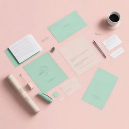 Create a brand identity photo set for 'Ansamble', a company that teaches music theory