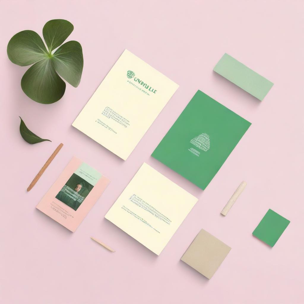 Create a brand identity photo set for 'Ensamble', a company that teaches music theory