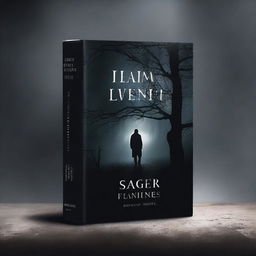 A mysterious and suspenseful book cover featuring dark, shadowy elements with an eerie atmosphere