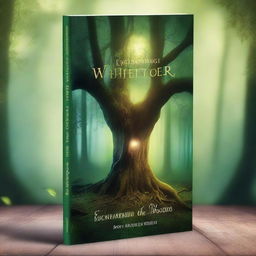 Create a book cover for 'Enchanting Whispers of the Woods'