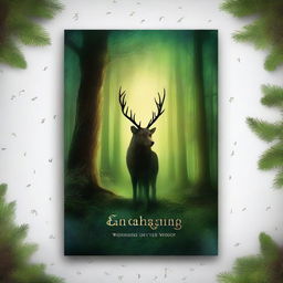 Create a book cover for 'Enchanting Whispers of the Woods'