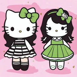 Two Hello Kitty characters