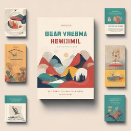 Sampul buku yang menarik dengan desain yang kreatif dan penuh warna