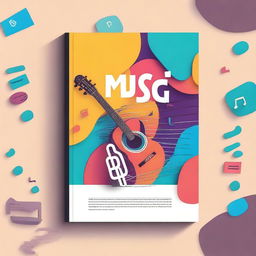 Create an engaging and colorful cover for a music book