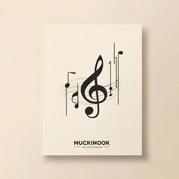 Design a minimalist cover for a music book