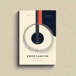 Design a minimalist cover for a music book