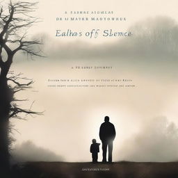 Create a compelling book cover titled 'Echoes Of Silence: A Father's Journey'