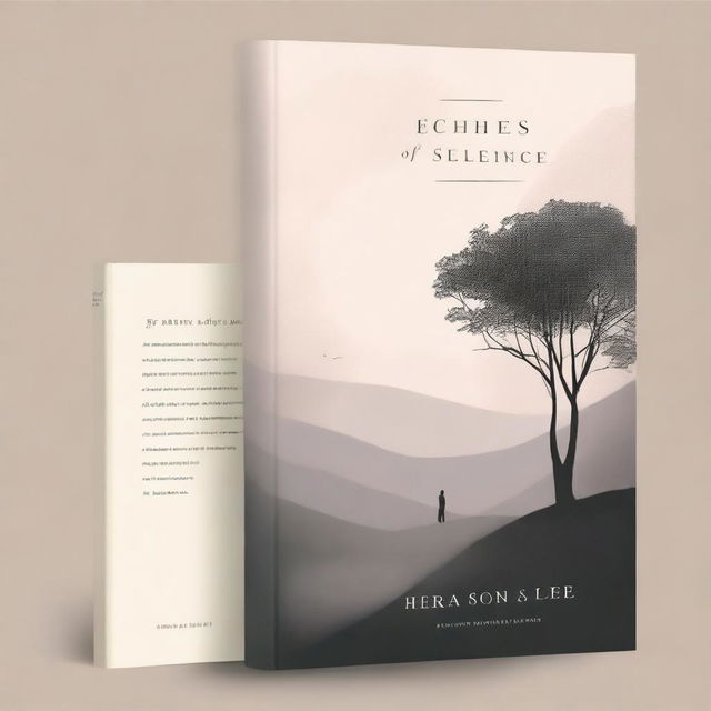 Create a compelling book cover titled 'Echoes Of Silence: A Father's Journey'