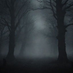 A hauntingly atmospheric and darkly beautiful background image suitable for a souls-like game title screen.