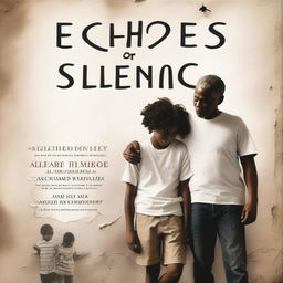 A book cover titled 'Echoes of Silence: Father's Journey'