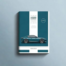 Create a sleek and professional user manual cover for a vehicle model