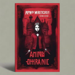 A book cover with red as the primary color