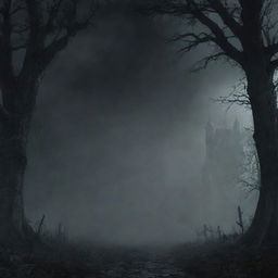 A 1920x1080 resolution atmospheric, gothic background image for a souls-like game's title screen.