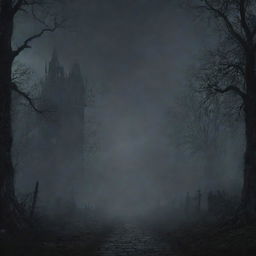 A 1920x1080 resolution atmospheric, gothic background image for a souls-like game's title screen.