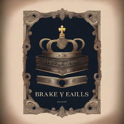 A book cover design featuring a crown in the middle with a snake wrapping around it, as if trying to take over